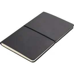 Peja Santhome A5 Recycled PU Soft Cover Notebook Black Angle